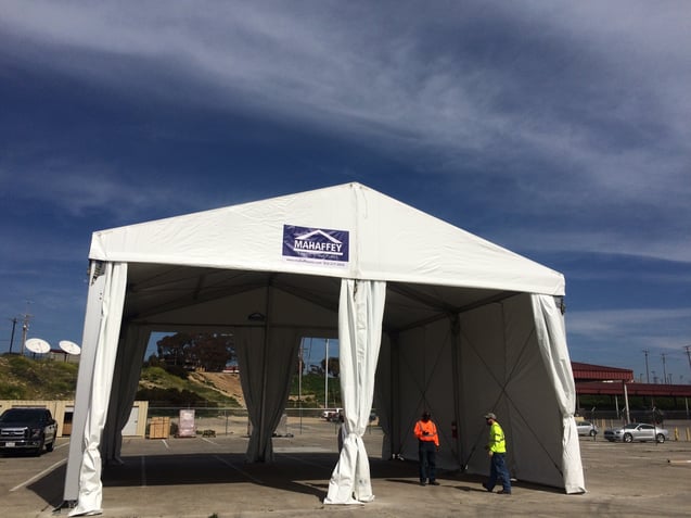 temporary warehouse facility