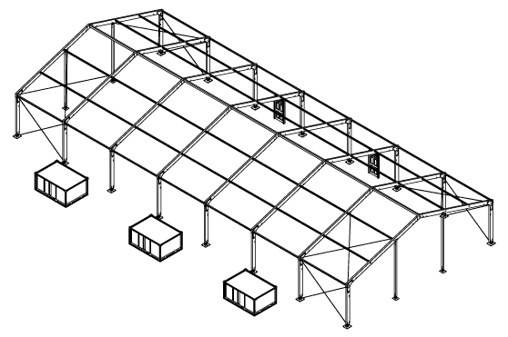 Custom Fabric Building for Lunch and Break Area