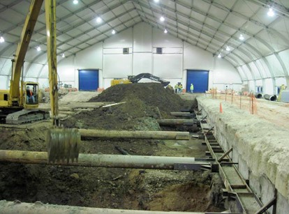 construction site tent