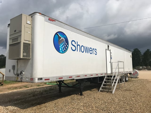 temporary shower truck portable