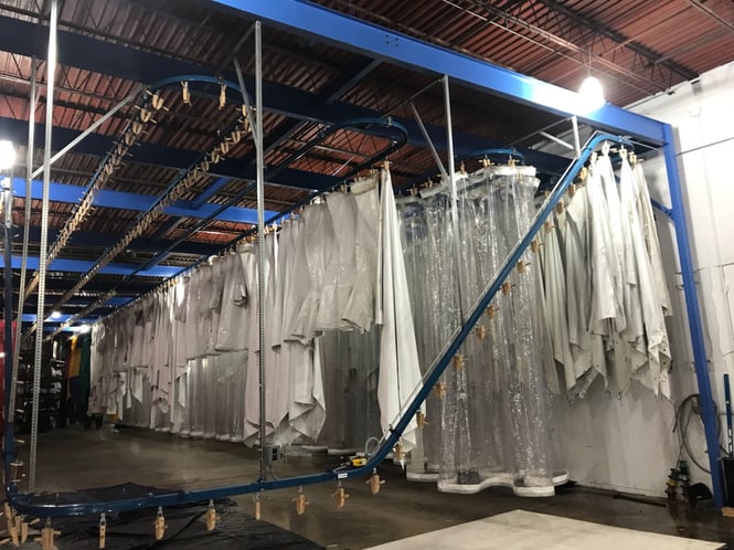 Mahaffey's fabric drying system