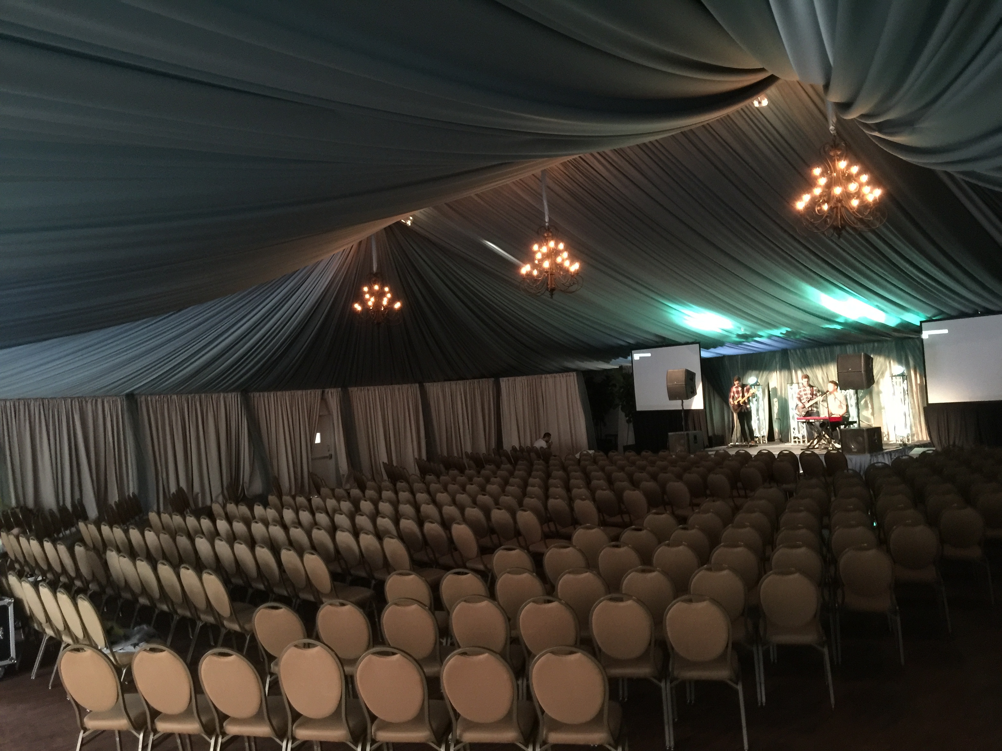 temporary music venue structure