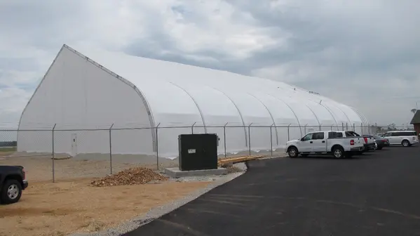 Exterior of Mahaffey Tension Series™ Temporary Fabric Structure