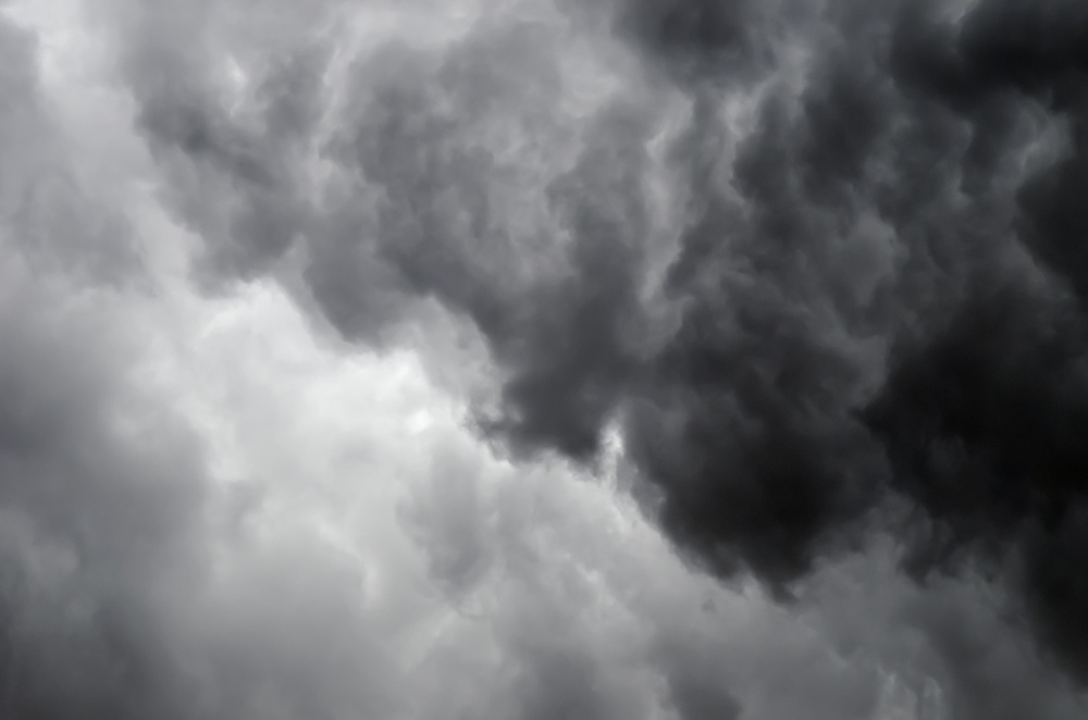 Stormy sky on a summer evening